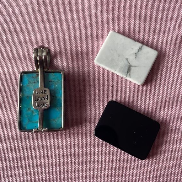 Silpada 925 Silver Live,Laugh,Love pendant(A19) - Picture 3 of 7